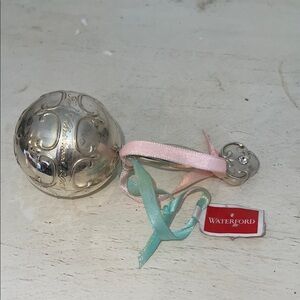 2013 Waterford Silver Plated baby rattle
